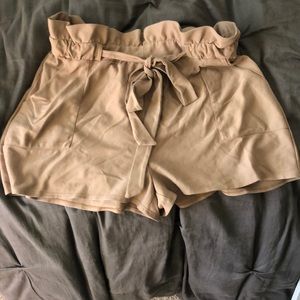 Brown paper bag shorts